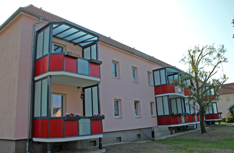 Balkonanbau in der Waldstraße 73 - 75